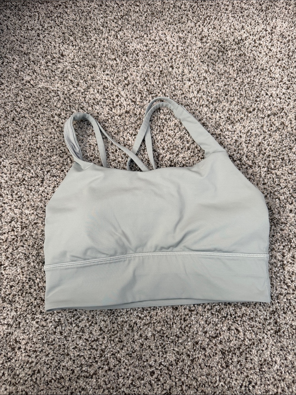 lululemon athletica sage green energy sports bra